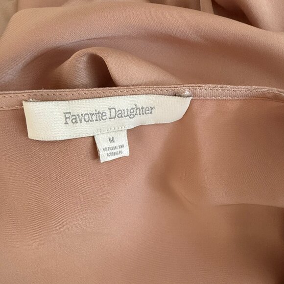 FAVORITE DAUGHTER The Date Blouse Bodysuit In Camel Tan M NWOT - Picture 7 of 11